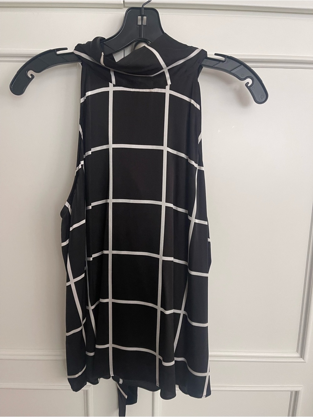 Generation Love New York Sleeveless Windowpane Print Top - Size M